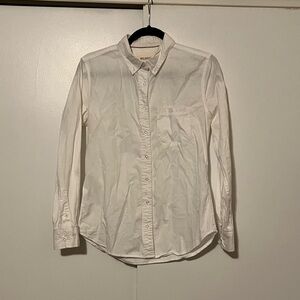 Wildfang Small White Button-Down Shirt